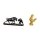 thumbnail image 5 of Esculturas de animales modernas de Feng Shui para escritorio y decoración del hogar. Figuras únicas de toro, oso, , ganado, pollo y gallo. Obra de, 5 of 8
