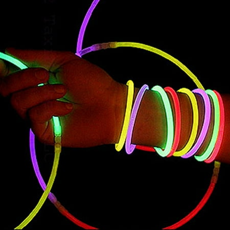 glow stick bracelets sticks bracelet assorted glowsticks fun dark favour bday decoration lot favor toy lumistick ct colors lumineux