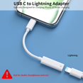 USB C to Lightning Adapter Cable for iPhone 15 Plus 15 Pro Max, 27W PD