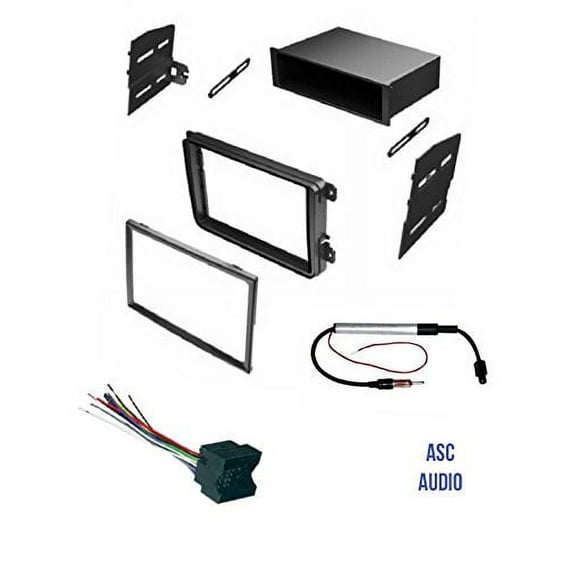 ASC Car Stereo Radio Dash Kit, Wire Harness, and Antenna Adapter for VW Volkswagen: 2012-2015 Beetle, 09-14 CC, 07-14 Eos, 10-14 Golf, 06-14 GTI, 06-15 Jetta, 06-14 Passat, 06-09 Rabbit, 09-14 Tiguan