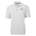 thumbnail image 2 of Men's Cutter & Buck Gray/White Atlanta Braves Virtue Eco Pique Botanical Print Recycled Polo, 2 of 3