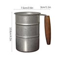 thumbnail image 5 of Industrial Vintage Stainless Steel Beer Mug - 304 Tumblers Cup with Handle for Camping, Hiking & Outdoor Drinking, 5 of 5