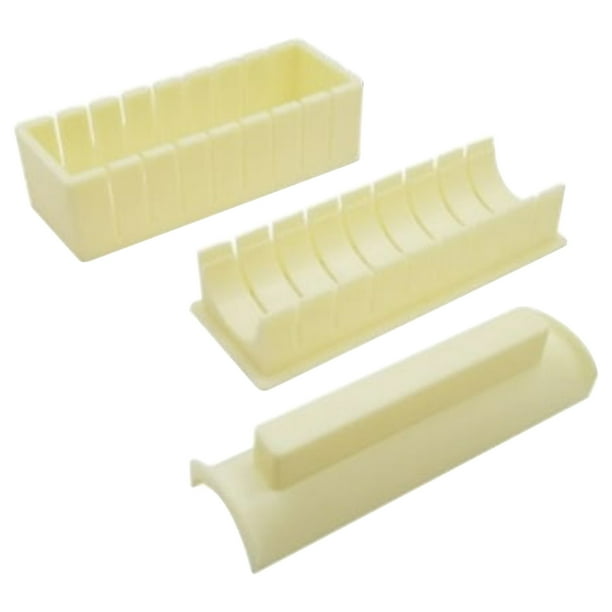 Pisexur Batería de cocina Kit para hacer sushi - Juego de herramientas de plástico para hacer sushi con moldes para rollos de arroz de diferentes formas - Herramienta para la cocina del hogar