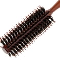 thumbnail image 4 of TISHITA 2X Manche en Bois Peigne Rond Poils Naturels Brosse à Cheveux Dents Droites 2 Pcs, 4 of 8