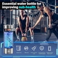 thumbnail image 4 of Botella Agua Hidrogenada Portátil 400ml Generador PEM-SPE Recargable USB 3000ppb Antioxidante Viaje Gimnasio Oficina, 4 of 5