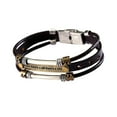 thumbnail image 3 of Regalos para hombres,Pulsera de cuero,Pulsera de cuero,Día ,Pulsera de regalos de cumpleaños para hombres,Pulsera de cuero para hombres para Estilo A, 3 of 8
