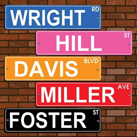 Personalized Colorful Street Sign