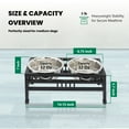 thumbnail image 6 of Iconic Pet Elevated Rectangular pet double diner - Medium - 32 Oz, 6 of 8