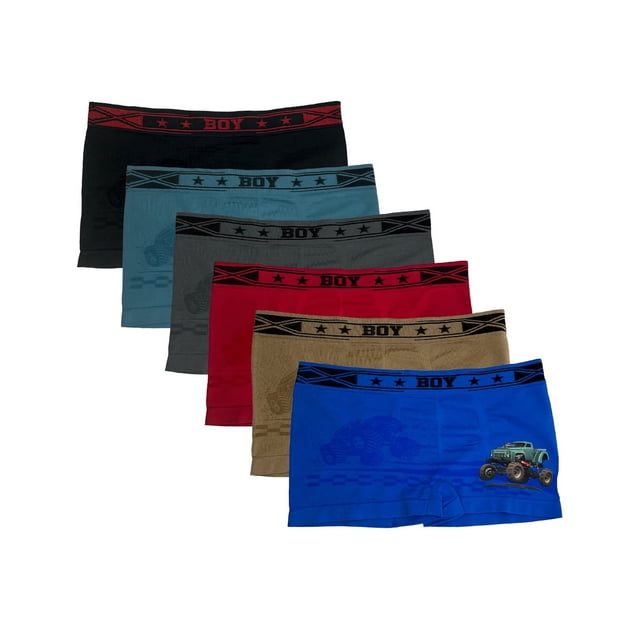 Boxers Boys Sport para Niño Pack de 6 piezas con 6 diferentes colores
