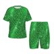 thumbnail image 1 of Balery Shiny round green sequins Conjunto de Pijama Infantil de Manga Corta con Estampado – Ropa de Dormir de Algodón Suave-Medium, 1 of 6
