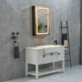 thumbnail image 1 of 24 in. W x 36 in. H Rectangular Frameless Mount LED Lighted Medicine Cabinet with Mirror, 1 of 5