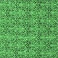 thumbnail image 1 of Ahgly Company Indoor Square Abstract Emerald Green Modern Area Rugs, 3' Square, 1 of 4