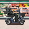 thumbnail image 6 of Heavy Duty All Terrain 1000W Electric Mobility Scooter for Adults&Seniors-500LBS Load &32 Miles Range Powerd Wheelchair Device w/Off-Road Absorber, Bluetooth Speaker, Dual Baskets, LED Light System, 6 of 9