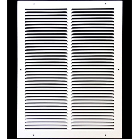 

16 x 22 Return Air Grille - Sidewall and Ceiling - HVAC Vent Duct Cover Diffuser - [White] [Outer Dimensions: 17.75w X 23.75 h]
