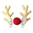 thumbnail image 4 of Juego de adornos para coche con y cuernos de reno de Navidad para decoración de rejilla y ventana, fácil de instalar, fácil de limpiar, perfecl muñeca de coche, 4 of 8