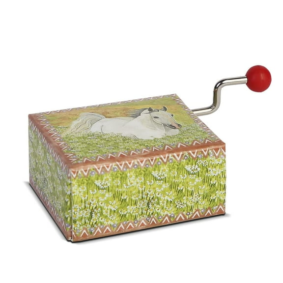 Enchantmints Music Box - Hand Crank Music Boxes for Girls & Boys Gifts | Home Range Tune with Cute Original Watercolor Art Design | Ideal Gift for Christmas & Holidays