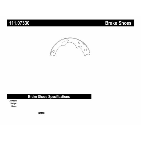 Centric (111.07330) Brake Shoe