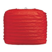 Beistle Club Pack of 24 Red Square Paper Lantern Hanging Party Decorations 8"