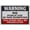 Warning Sign 1, variant on Warning Remove All Personal Loose Items - 8"x12" Warning Sticker Security Sign, Outdoor Use for Home, Business, Vehicle