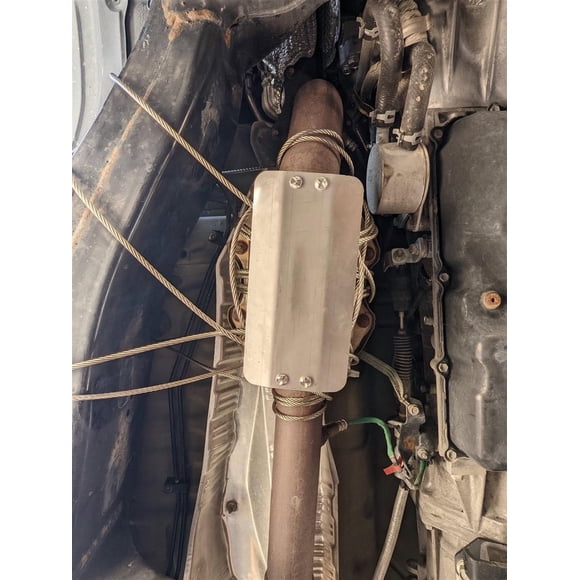 Pop & Lock Convertisseur Catalytique Dispositif Anti-Vol PL9800 Type Cat-Wrap; Wrap; Sans Alarme Auditive; Acier Inoxydable; avec Câble/chaussette et Plaque d'Emballage