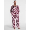 thumbnail image 2 of Joyspun Women’s Stretch Satin Sleep Top and Pants, 2-Piece Set, Sizes XS to 3X, 2 of 5