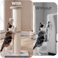 thumbnail image 4 of Cat Scratching Post 32" Tall, 5-Inch DiameterNatural Sisal Cat Scratch Post with Dangling Ball, Protect Your Furniture, Scratch-Resistant and Durable for Indoor Cats, LightGrey, 4 of 8