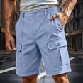 thumbnail image 2 of Men's Quick Dry Cargo Pants - Lightweight Tactical Work Trousers with Multiple Pockets, Elastic Waist Casual Hiking Pants, 2 of 7