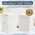 thumbnail image 2 of Simpli-Magic 79100 Shop Towels, 14"x12", Basic White, 50 Count, 2 of 4