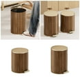 thumbnail image 2 of lanema Trash Can Contemporary Wood Grained Waste Container with Lid Complements Decors, 2 of 15