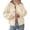 Apricot, variant on Women's Button up Chunky Knit Cardigan Sweaters Crew Neck, Long Sleeve, Oversized Sweaters, Relaxed Fit, Soft Cozy Casual Outerwear, Fall Outfits, Winter Fashion Clothing