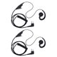 thumbnail image 2 of Auriculares con gancho para la oreja Bsvklp con micrófono PTT para Radio bidireccional Walkie Talkie Motorola, 2 of 8