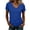 Royal Blue,#049, variant on Womens Short Sleeve T Shirts V Neck Tops Summer Trendy Comfy Casual Basic Tee Shirt,XL
