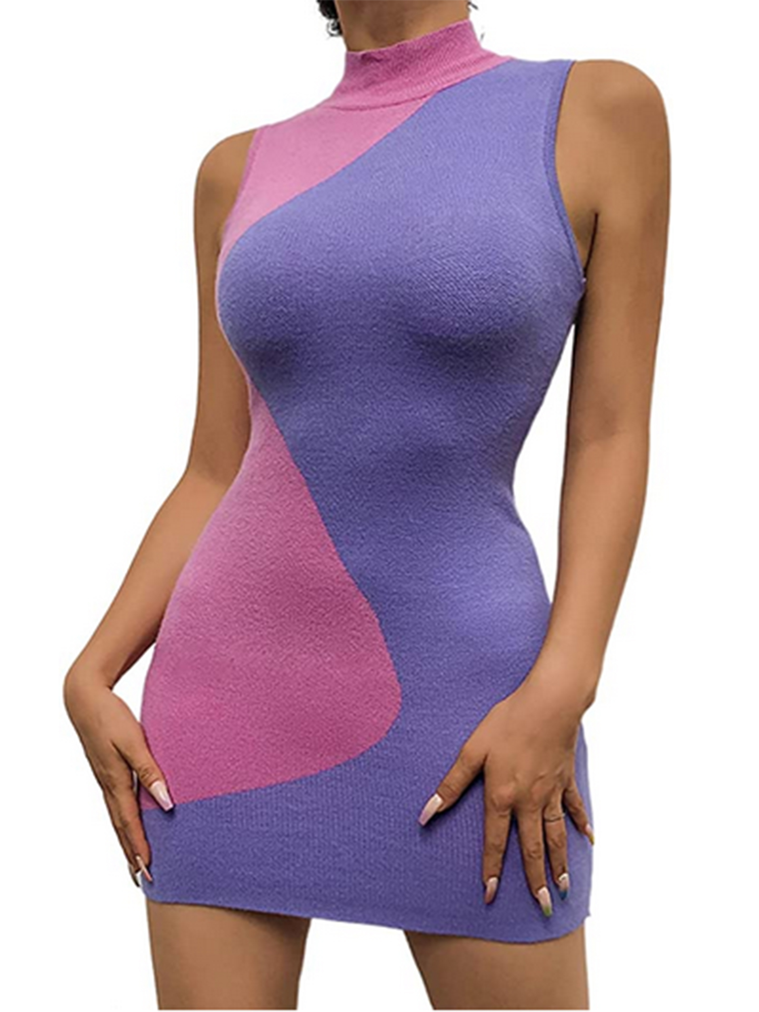 Women's Sexy Round Neck Sleeveless 