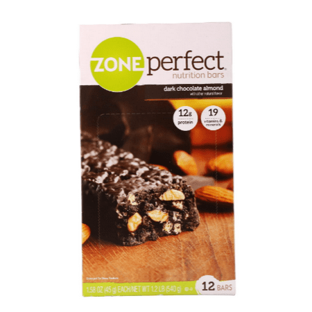 ZonePerfect, Dark, All-Natural Nutrition Bars, Dark Chocolate Almond, 12 Bars, 1.58 oz (45 g) Each(pack of (Best All Natural Protein Bars)