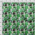 thumbnail image 4 of oneOone Tissu Popeline de Coton Sergé Vert Mer Matériel de Couture Cheval Tissu Imprimé au Mètre 56 Pouces de Large, 4 of 5