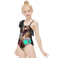 thumbnail image 5 of Gir Invader Zim One-Piece Swimsuit for Girls Adjustable One Shoulder Ruffled Swimwear Summer Beach Kids Bathing Suits Sizes 6-12Y, 5 of 7