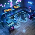 thumbnail image 6 of Casacomoda Computer Desk L Shaped, 51 Inch Reversible L Shaped Desk, Gaming Desk, Home Office Desk, Black, 6 of 8