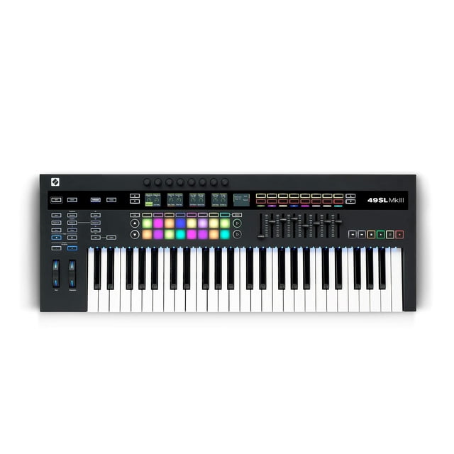 Novation MIDI y CV - driver de teclado equipado con secuenciador de 8 pistas, 49 teclas