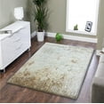 thumbnail image 1 of Area Rug, 8 ft x 11 ft Soft Fluffy Area Rug, Shaggy Accent Carpet for Living Room Bedroom, Beige, 1 of 2