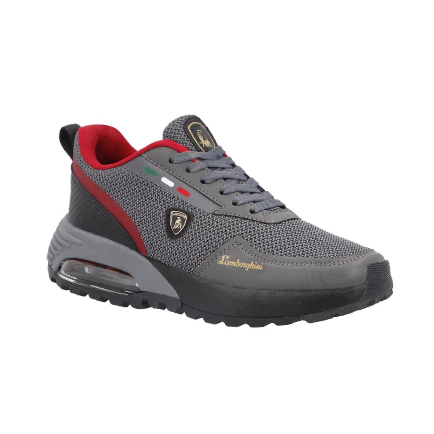 Tenis Hombre Lamborghini Cómodos Ligeros Deportivos Gris 27
