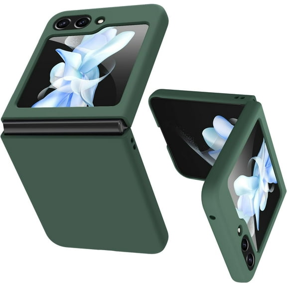 Case for Samsung Galaxy Z Flip 5 5G 2023, Slim Fit Z Flip 5 Case for Women Girls, Ultra Thin Hard PC Back Anti-Scratch Full Protection Protective Cover for Galaxy Z Flip 5 2023 (Green)