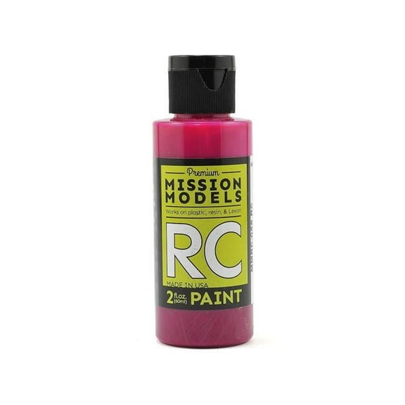 Mission Models RC Translucent Pink2oz MIOMMRC058 Plastics Paint Acrylic
