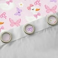 thumbnail image 4 of Feelyou Kawaii Bowknot Duck Curtains Pack of 2 (42x84 Each) for Kids, Pink Butterfly Animal Curtains Blackout, Princess Style Bedroom Curtains, Curtains and Drapes Decor, 4 of 6