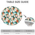 thumbnail image 6 of Pioneer Flower Floral Print Pattern Round Fitted Tablecloth with Elastic Edge,Dining Table Cover Waterproof,Outdoor Round Tablecloth for Camping,Dining,Indoor and Outdoor, 6 of 7