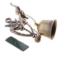 thumbnail image 4 of Campana de viento vintage de metal y madera para interiores y exteriores Elefante, 4 of 8