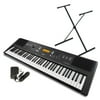 Yamaha PSR-EW300 SA 76-Key Portable Keyboard Bundle with Stand and Power Supply(Certified Refurbished)