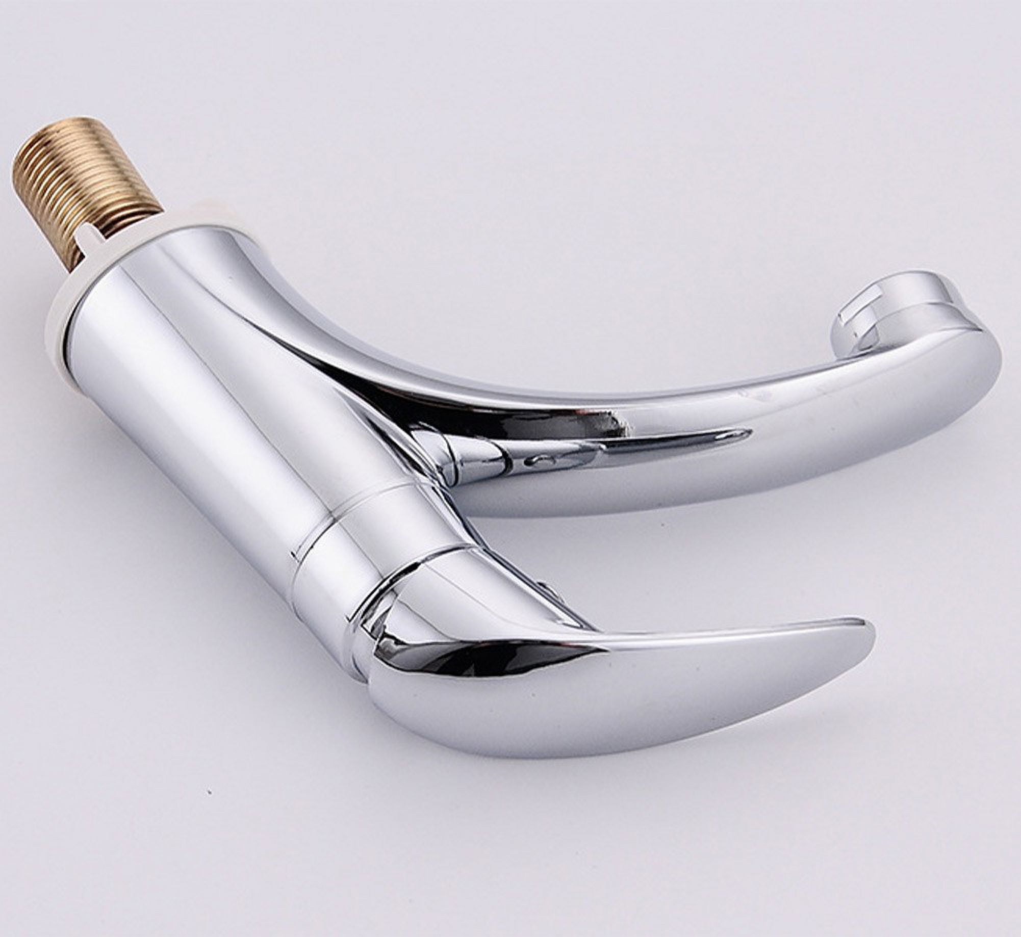 chengsi Sink Tap Faucet Bathroom Counter Bathroom Faucet Chrome Mixer Tap Single Cold Sink Faucet Universal Water Sink