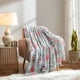 thumbnail image 5 of Shining In The Dark Christmas Tree Snowflakes Soft Sleeping Strip Blanket Christmas Birthday Decoration Magical Light Throw 59.0x39.4 Inch, 5 of 6