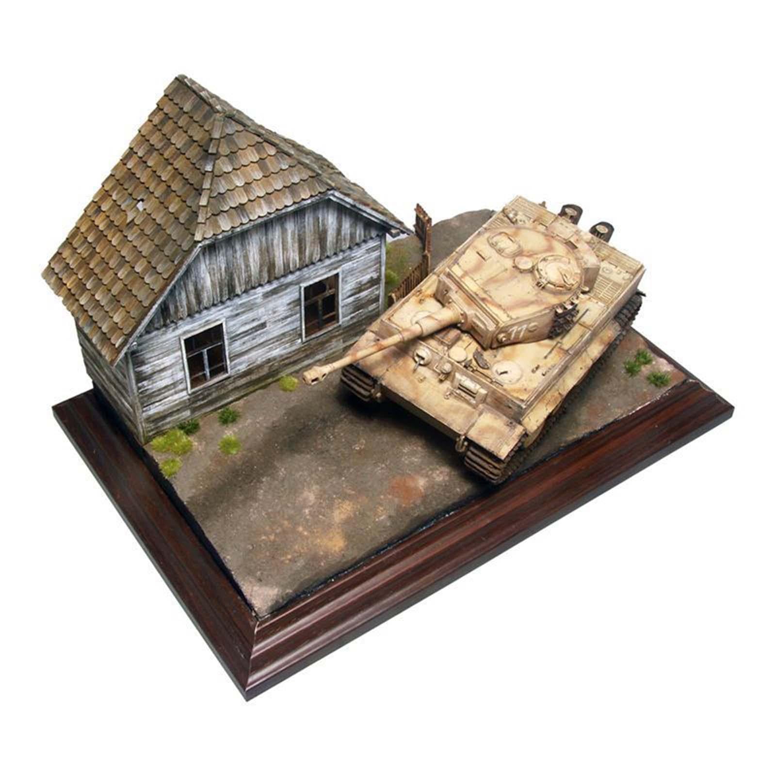 Zxpjkyu House Building Model Kit 1/35 Scale Decor Unique Unfinished Ideal Gift Unpainted