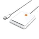 thumbnail image 1 of Lector de tarjetas inteligentes USB 2,0 portátil, lector de tarjetas bancarias de identificación, diseño de ranura para tarjetas Compatible con Windows Linux, Wh, 1 of 1